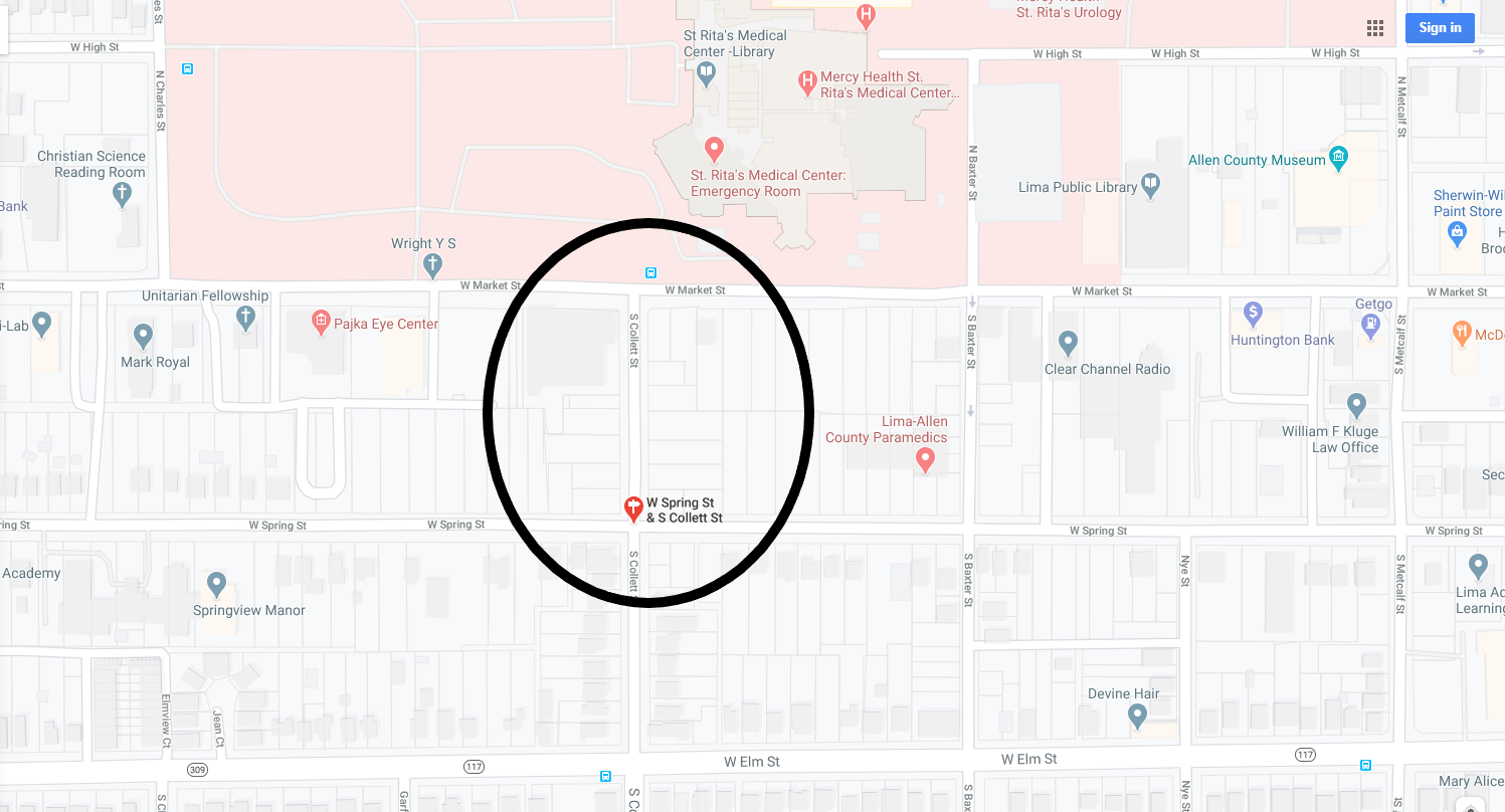 Collett Closure Map